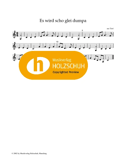 Es wird scho glei dumpa